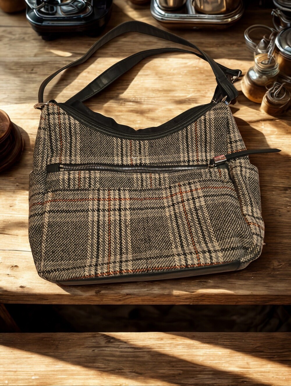 Rosetti Plaid Shoulder Bag